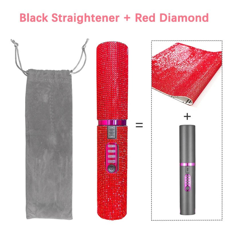 Portable Diamond Hair Straightener - PINKED