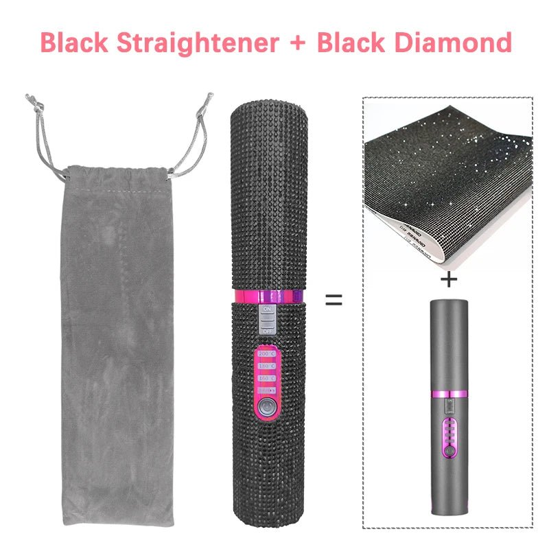 Portable Diamond Hair Straightener - PINKED