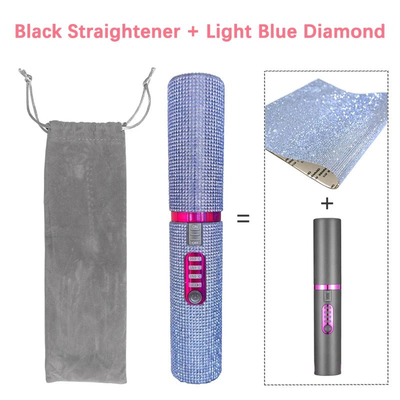 Portable Diamond Hair Straightener - PINKED
