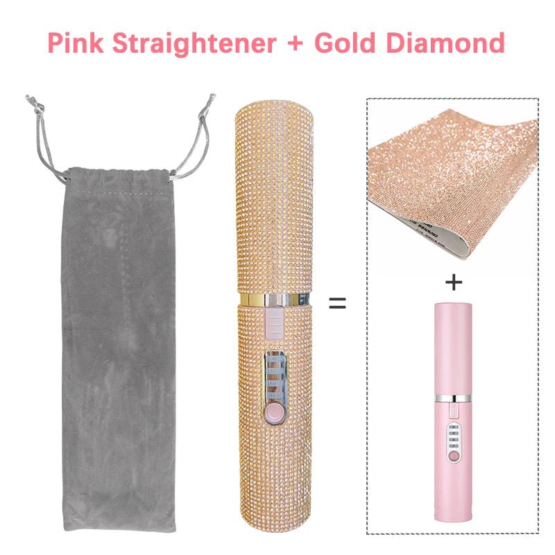 Portable Diamond Hair Straightener - PINKED