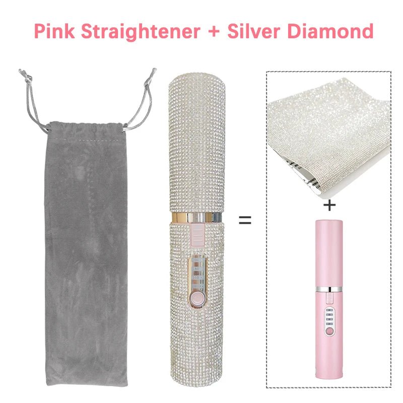 Portable Diamond Hair Straightener - PINKED