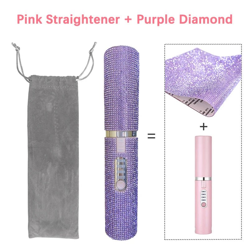 Portable Diamond Hair Straightener - PINKED