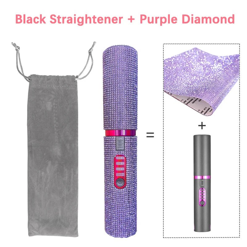 Portable Diamond Hair Straightener - PINKED