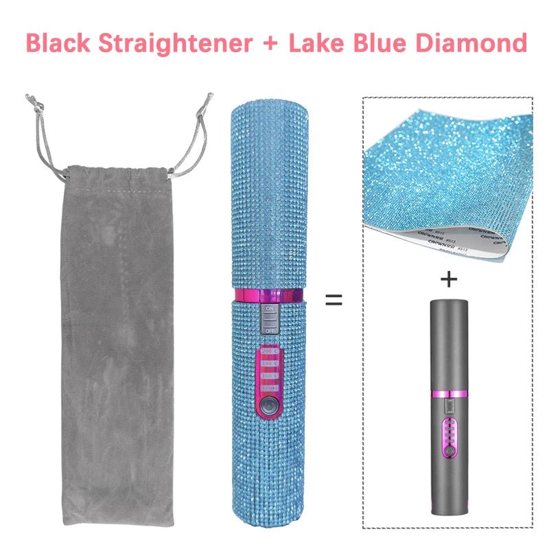 Portable Diamond Hair Straightener - PINKED
